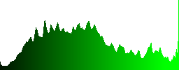 A cold, autumn lake in the mountains - Histogram - Green color channel