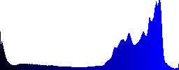 A winter field with river and pine trees - Histogram - Blue color channel