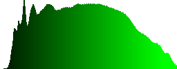 Water drops on the spider web. - Histogram - Green color channel