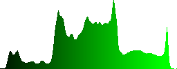 Sexy woman in white dress - Histogram - Green color channel