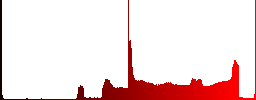 Copy plugin engraved icons on rounded square glossy steel buttons - Histogram - Red color channel