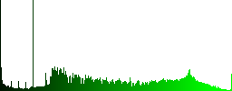 AVI file format icons in color illuminated spherical glass buttons on black background. Can be used to black or dark templates - Histogram - Green color channel