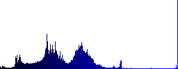 Browser disabled on rounded square carved wooden button styles - Histogram - Blue color channel