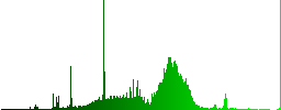 Steak for lunch on rounded square carved wooden button styles - Histogram - Green color channel