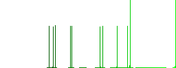 Drinking water white flat icons on color rounded square backgrounds - Histogram - Green color channel