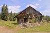 Portrait of an unfinished house on a meadow - Unfinished house