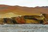 Red hills at the Paracas desert's edge - Red desert