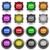 Credit card button set - Set of credit card glossy web buttons. Arranged layer structure.