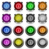 Information button set - Set of information glossy web buttons. Arranged layer structure.