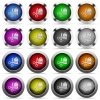Price cut button set - Set of price cut glossy web buttons. Arranged layer structure.