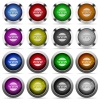 Set of domain glossy web buttons. Arranged layer structure. - Domain button set