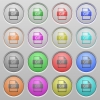 GIF file format plastic sunk buttons - Set of GIF file format plastic sunk spherical buttons.