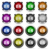 Pound bag button set - Set of Pound bag glossy web buttons. Arranged layer structure.