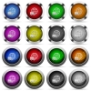 Set of International transport glossy web buttons. Arranged layer structure. - International transport button set
