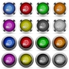 Set of International transport glossy web buttons. Arranged layer structure. - International transport button set