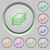 Set of color Printing papers sunk push buttons. - Printing papers push buttons
