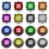 Set of Strong box glossy web buttons. Arranged layer structure. - Strong box glossy button set