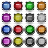 Set of Login window glossy web buttons. Arranged layer structure. - Login window glossy button set