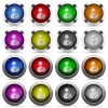 Ban user glossy button set - Set of Ban user glossy web buttons. Arranged layer structure.