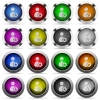 Rank user glossy button set - Set of Rank user glossy web buttons. Arranged layer structure.