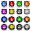 Set of Rank user glossy web buttons. Arranged layer structure. - Rank user glossy button set