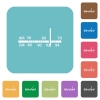 Flat radio tuner icons - Flat radio tuner icons on rounded square color backgrounds.