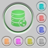 Database table relations push buttons - Database table relations color icons on sunk push buttons