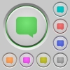 Message bubble push buttons - Message bubble color icons on sunk push buttons