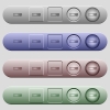 Search box icons on rounded horizontal menu bars in different colors and button styles - Search box icons on menu bars