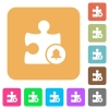 Bell plugin rounded square flat icons - Bell plugin flat icons on rounded square vivid color backgrounds.