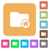 Home directory rounded square flat icons - Home directory flat icons on rounded square vivid color backgrounds.