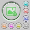 Export image push buttons - Export image color icons on sunk push buttons