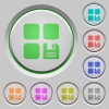 Save component push buttons - Save component color icons on sunk push buttons