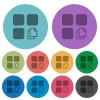 Copy component color darker flat icons - Copy component darker flat icons on color round background