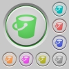Bucket color icons on sunk push buttons - Bucket push buttons