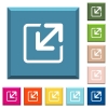Resize window white icons on edged square buttons in various trendy colors - Resize window white icons on edged square buttons