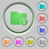 Directory processing push buttons - Directory processing color icons on sunk push buttons