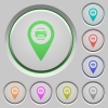 Print GPS map location color icons on sunk push buttons - Print GPS map location push buttons