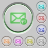 Mail reading aloud push buttons - Mail reading aloud color icons on sunk push buttons