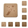 Application wizard wooden buttons - Application wizard on rounded square carved wooden button styles