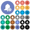 Refresh reminder multi colored flat icons on round backgrounds. Included white, light and dark icon variations for hover and active status effects, and bonus shades on black backgounds. - Refresh reminder round flat multi colored icons