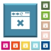 Browser cancel white icons on edged square buttons - Browser cancel white icons on edged square buttons in various trendy colors