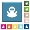 Ninja avatar white icons on edged square buttons - Ninja avatar white icons on edged square buttons in various trendy colors