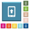Mobile scroll up white icons on edged square buttons - Mobile scroll up white icons on edged square buttons in various trendy colors
