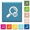 Save search results white icons on edged square buttons in various trendy colors - Save search results white icons on edged square buttons