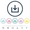 Import item flat color icons in round outlines - Import item flat color icons in round outlines. 6 bonus icons included.