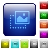 Drag image to top right color square buttons - Drag image to top right icons in rounded square color glossy button set