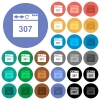 Browser 307 temporary redirect multi colored flat icons on round backgrounds. Included white, light and dark icon variations for hover and active status effects, and bonus shades. - Browser 307 temporary redirect round flat multi colored icons