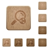 Share search on rounded square carved wooden button styles - Share search wooden buttons
