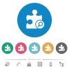 Find plugin flat round icons - Find plugin flat white icons on round color backgrounds. 6 bonus icons included.